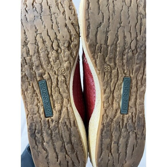 JOSEF SEIBEL Womens Red Leather Caspian Comfort Sneakers Size 7 - Picture 14 of 14